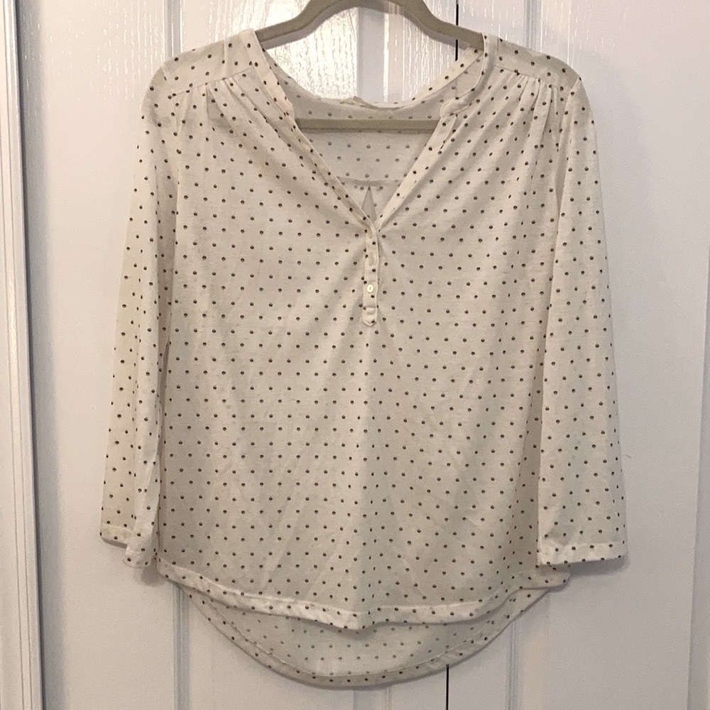 H&M V-Neck Top with Small Print